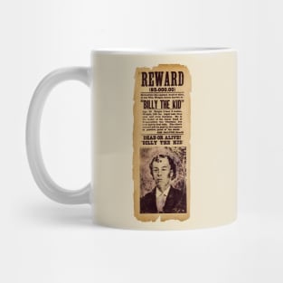 Billy the Kid Wanted Poster Mug